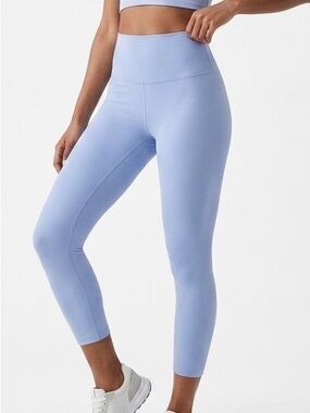 NWT Aerie OFFLINE Real Me XTRA High Waisted 7/8 Leggings Blue Size XL Athletic